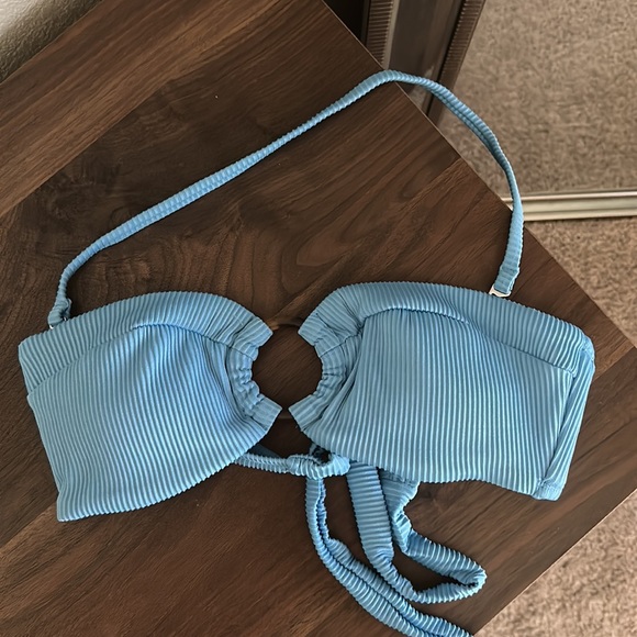 Light Blue Ribbed Bikini NWT! - Picture 2 of 3